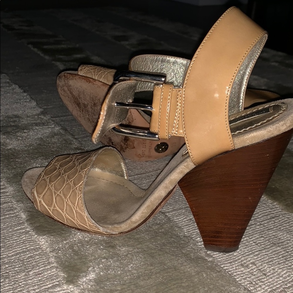 Dolce&Gabbana exotic skin high chunky heel sandals